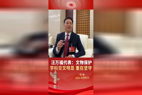 汪万福代表：文物保护学科交叉明显 重在坚守