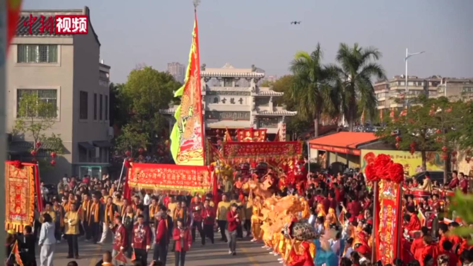 广东潮州青龙庙会非遗巡游活动精彩纷呈