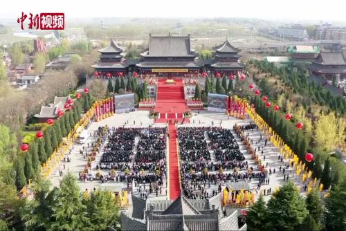 移民后裔聚首“华人老家”洪洞大槐树寻根祭祖