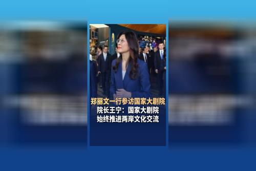 郑丽文一行参访国家大剧院 院长王宁：国家大剧院始终推进两岸文化交流