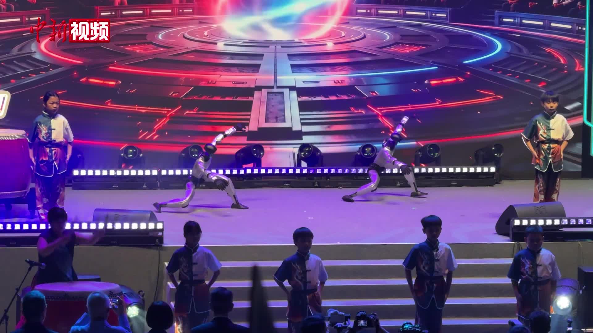 15个国家和地区的机器人在香港竞赛 现场大秀太极拳