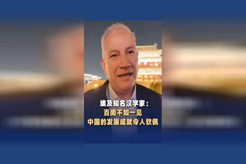埃及知名漢學(xué)家：百聞不如一見(jiàn) 中國(guó)的發(fā)展成就令人欽佩